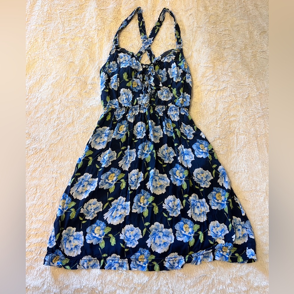 Blue A&F floral summer dress